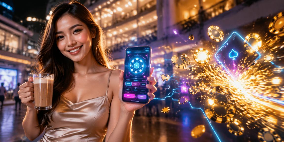 Pengguna mengakses aplikasi kasino padu33 di Johor Bahru menggunakan telefon pintar