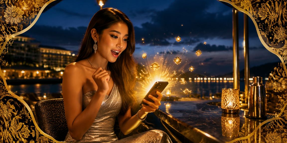 Pengguna Malaysia bermain kasino padu33 menggunakan aplikasi mudah alih telefon pintar